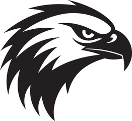 Black Hawk Predator Logo A Vector Logo for the Fantastical Black Woodpecker Logo A Symbol of Strength and Determination