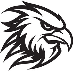 Predator Hawk Black Vector Logo Black Vector Predator Hawk Logo Design