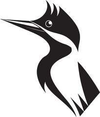 Woodpecker Bird Logo Design Black Professional Black Woodpecker Bird Logo Design Unique