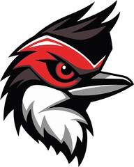 Woodpecker Bird Logo Design Black Retro Black Woodpecker Bird Logo Design Hand Drawn