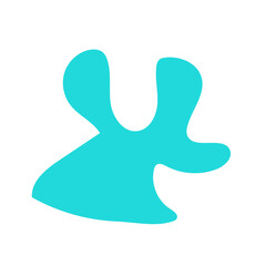 Modern simple colorful abstract shapes 