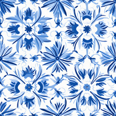 Azulejo seamless texture pattern tile