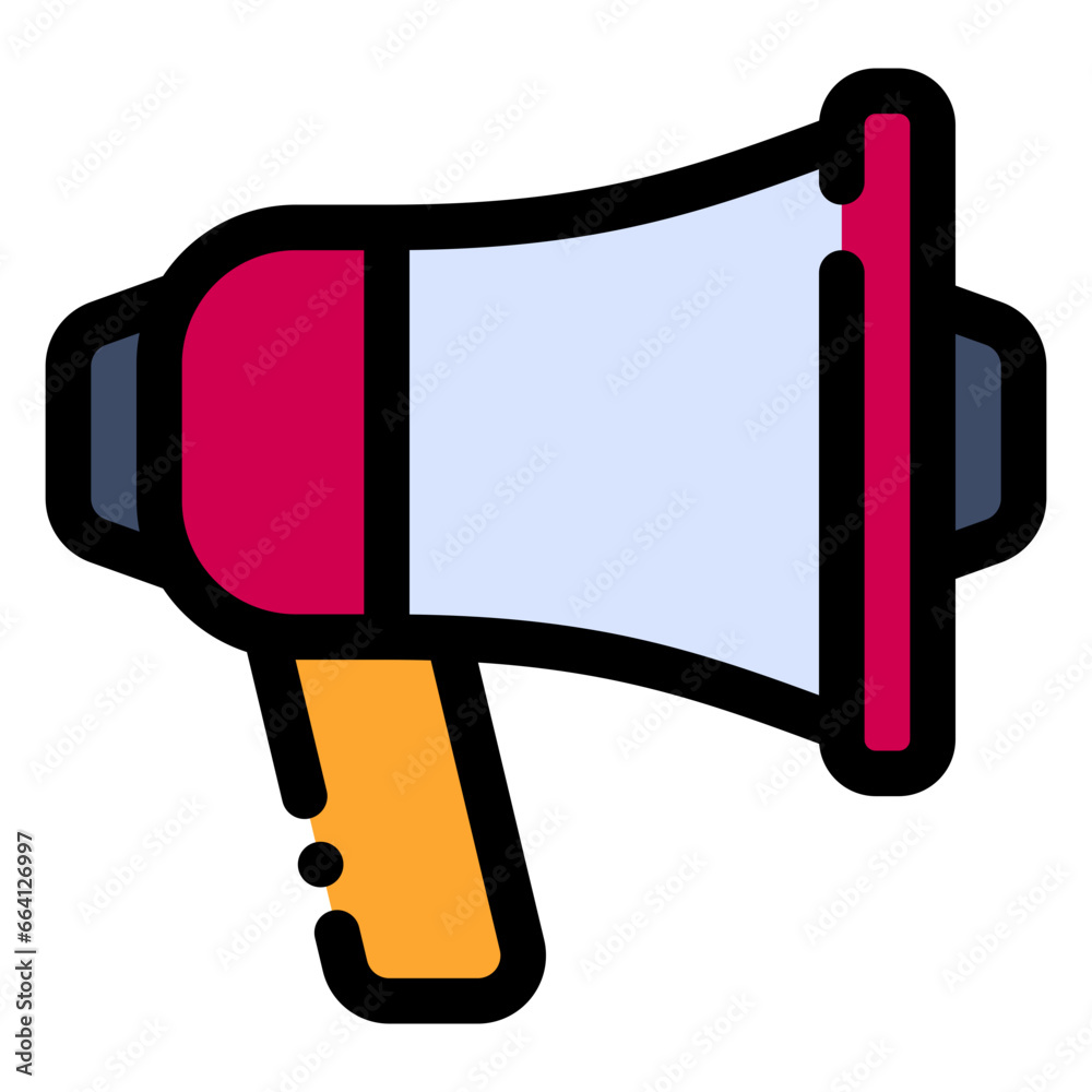 Sticker megaphone icon