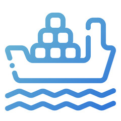 cargo boat icon