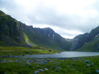 Fototapeta na wymiar Eggum Nature Reserve, Vestvågøy, Norway