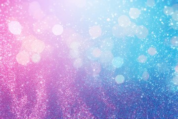 Abstract blue, purple and pink glitter lights background. Unicorn. Circle blurred bokeh. Romantic...