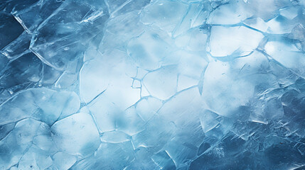 Obraz premium Background ice cracked. winter cold background