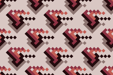 Geometric seamless pattern. Abstract geometric hexagonal graphic design print 3d cubes pattern. Seamless geometric cubes pattern.