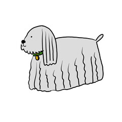 Perrito adorable tierno ilustración