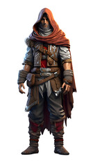 Gaming cartoon hero character  transparent background 10