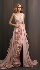 Fototapeta premium beautiful Wedding Guest Dress