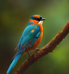 Fototapeta premium kingfisher on branch