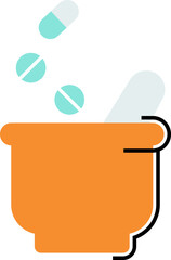 Concoction medicine two color icon