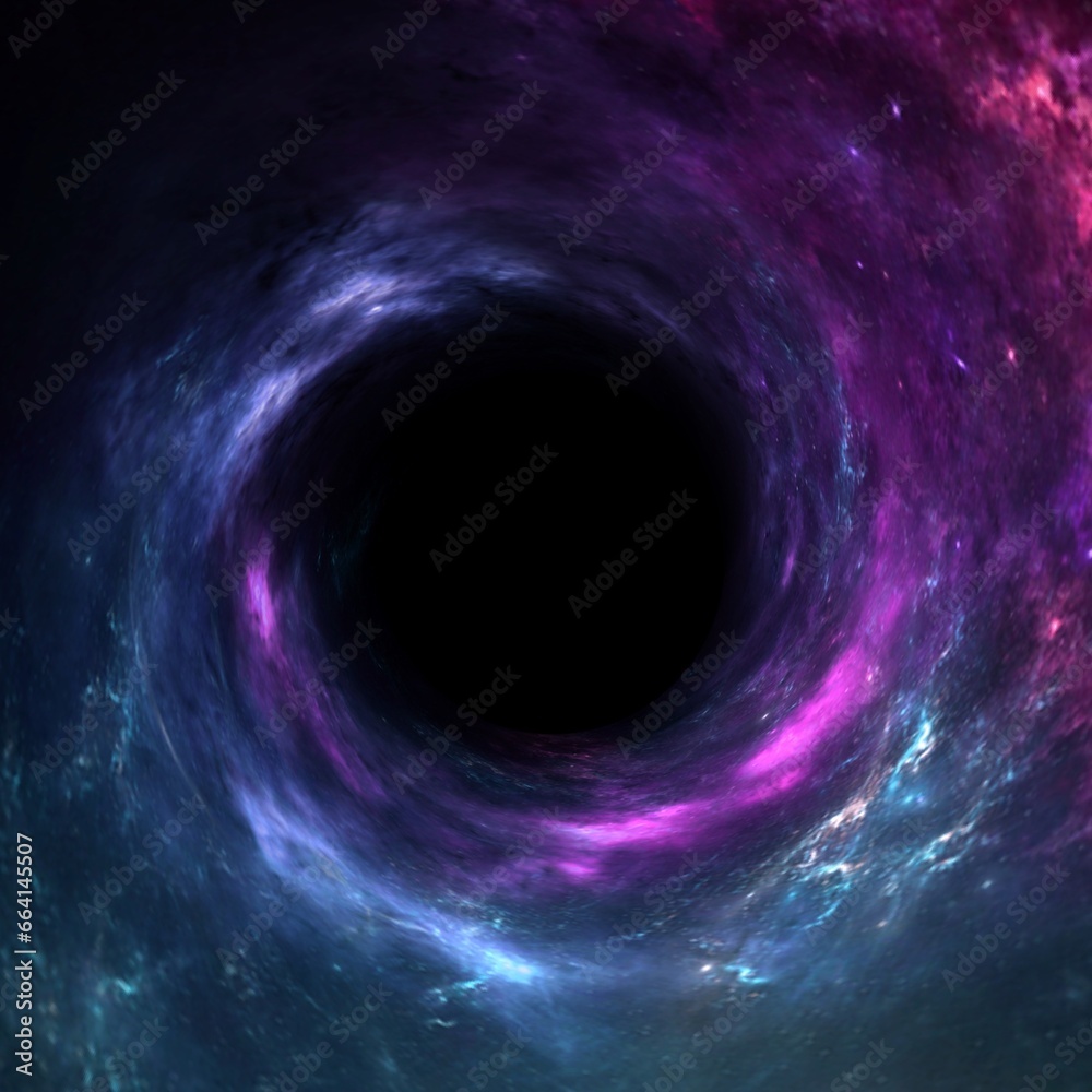 Wall mural black hole, planets and galaxy, science fiction wallpaper. beauty of deep space. billions of galaxy 