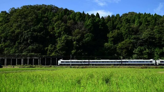 北陸新幹線敦賀延伸前の北陸本線を走る特急サンダーバード （北陸本線 南条 - 王子保, 2023年10月）