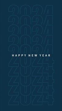 Happy New Year 2024 Animation