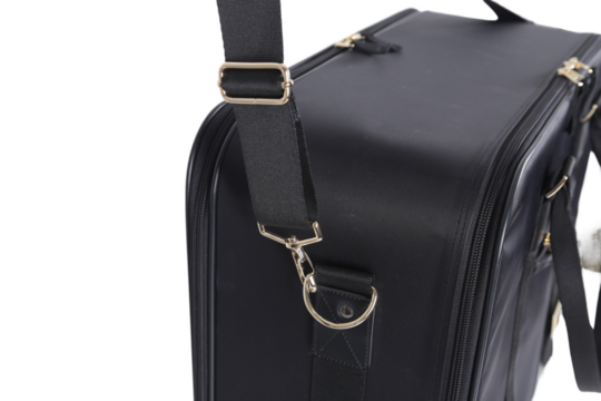 black leather briefcase