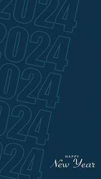 Happy New Year 2024 Motion Graphic
