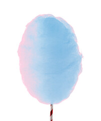 One bright cotton candy isolated on white