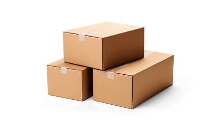 白背景にダンボール箱