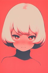 いじける女の子,Generative AI AI画像