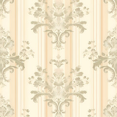 Cream damask Wallpaper