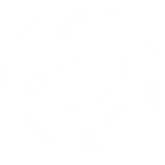 Digital png illustration of abstract circular shape on transparent background