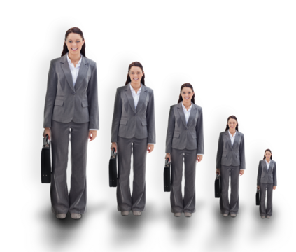 Digital png photo of caucasian businesswoman on transparent background