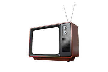 Digital png illustration of retro tv on transparent background