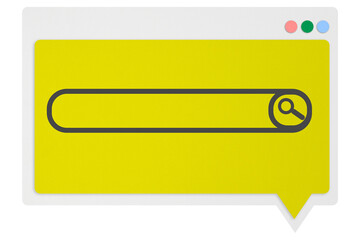 Digital png illustration of search bar on transparent background
