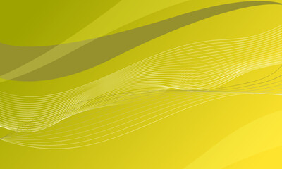yellow gold color lines waves curves smooth gradient abstract background