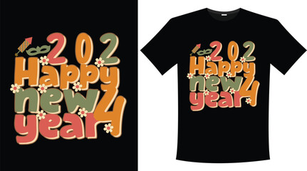 Retro Nea Year T-shirt design