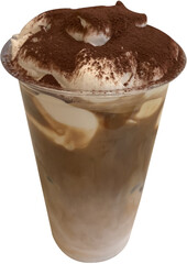 cup of coffee isolated on white background