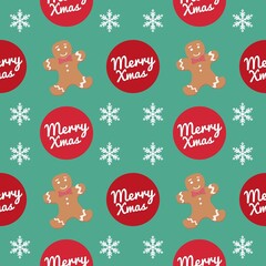 Festive Christmas Seamless Pattern Illustration