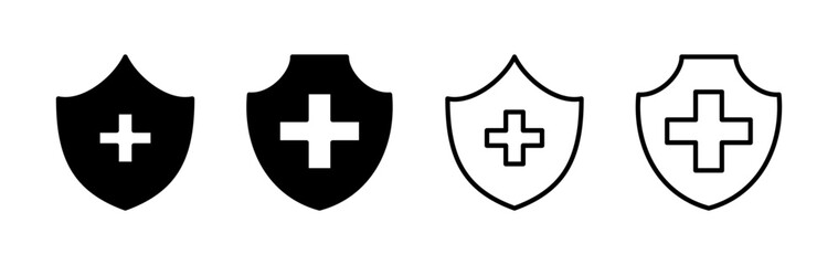 Obraz premium Health insurance icon vector. medical insurance icon