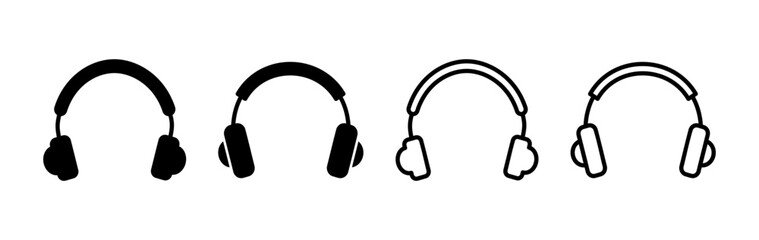 Headphone icon vector. headphones earphones icon. headset