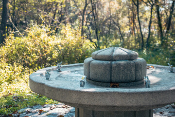 drinking fountain in the park