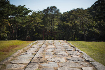stone path in the park