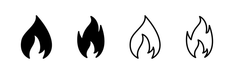 Fire icon vector. fire flame icon