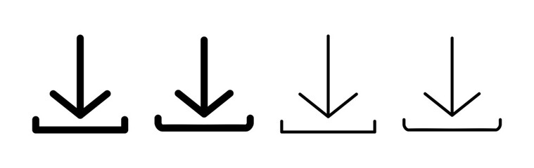 Download icon vector. Downloading vector icon