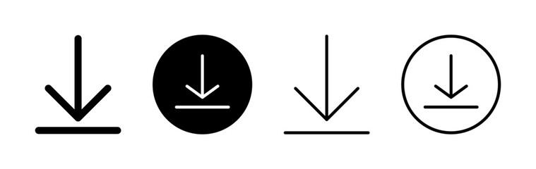 Download icon vector. Downloading vector icon