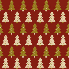 Festive Christmas Seamless Pattern Illustration