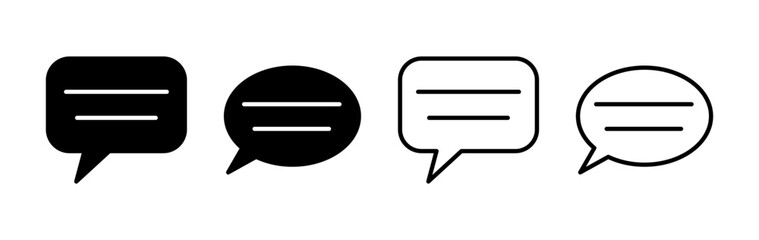 Chat icon vector. Chat Icon in trendy flat style isolated. Speech bubble symbol