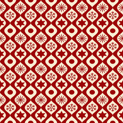Festive Christmas Seamless Pattern Illustration