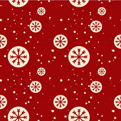 Festive Christmas Seamless Pattern Illustration