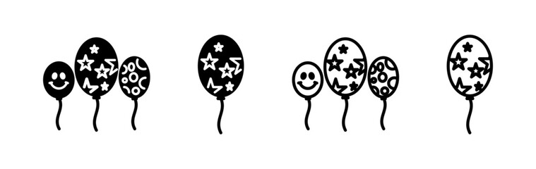 Balloon icon vector. air balloon icon isolated
