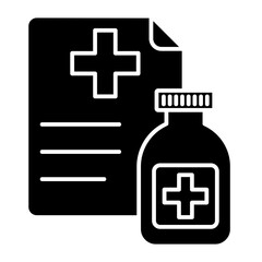 Obraz premium Prescription Icon