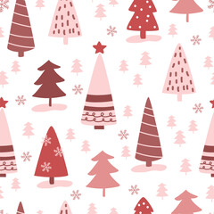 Festive Christmas Seamless Pattern Illustration