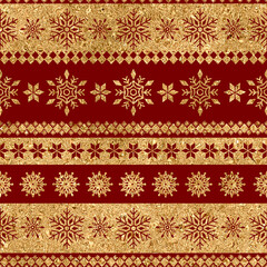 Festive Christmas Seamless Pattern Illustration