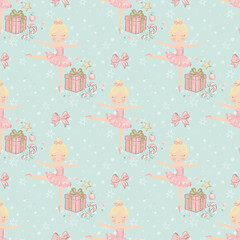 Festive Christmas Seamless Pattern Illustration